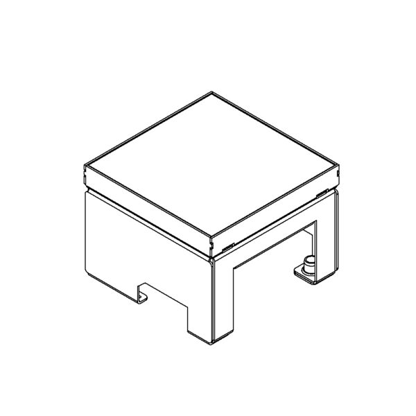 Produktbild UBD 130 123  -  Unterflur-Bodendose UBD 130 inkl. belegtem Blinddeckel aus Chromstahl, geschliffen